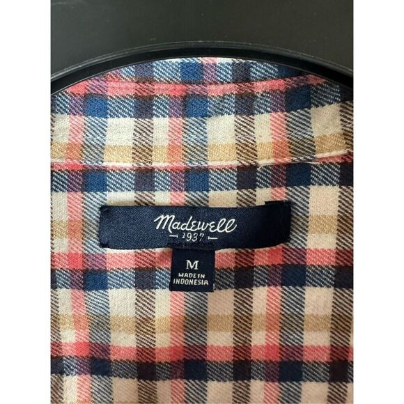 Madewell Womens Plaid Button Down Shirt Size M - Picture 2 of 4